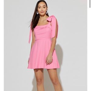 Cleo Exaggerated Bow Mini Dress